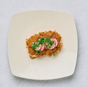 Smörrebröd Med Pulled Turkey