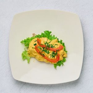 Smörrebröd Med Kyckling Och Curry
