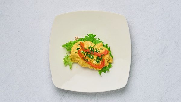 Smörrebröd Med Kyckling Och Curry
