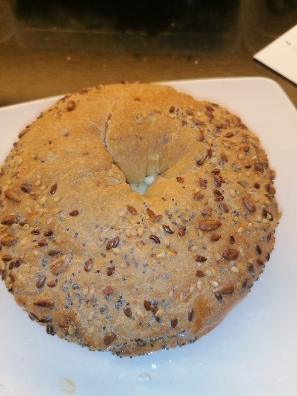 Grillad Bagel - vegetarisk