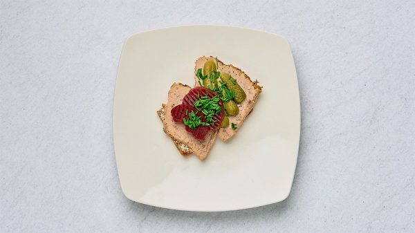 Smörrebröd Med Leverpastej